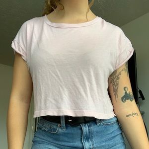 Light pink crop top